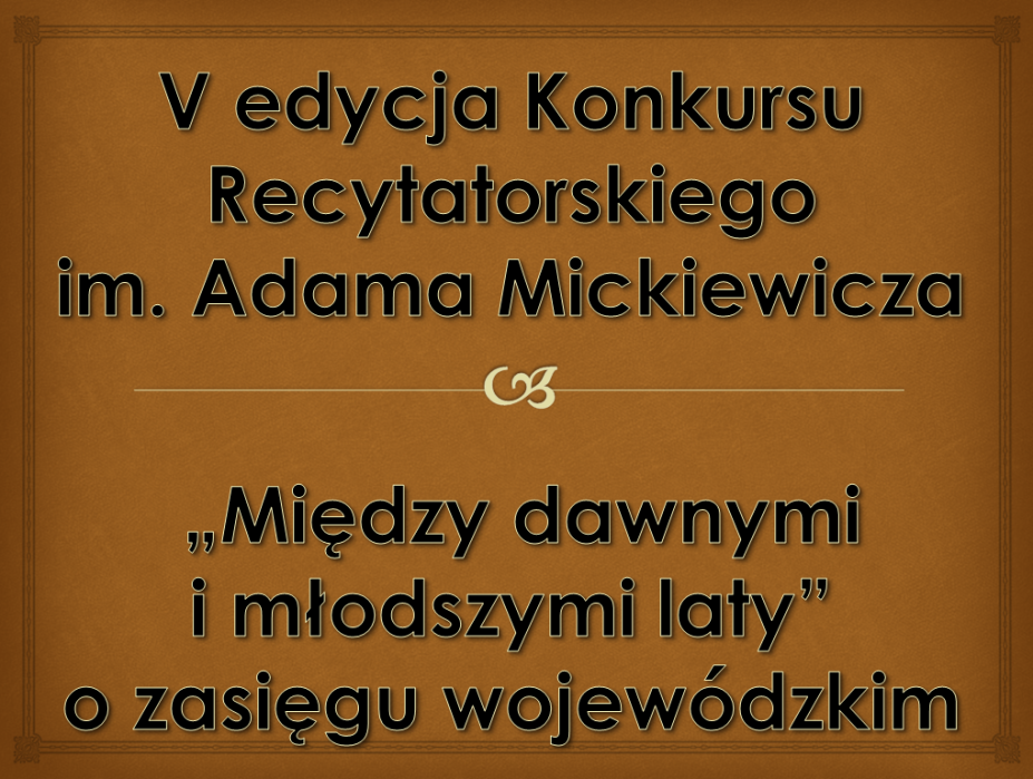 konkurs mickiewiczowski