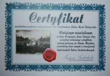 Studniówka miejska 2017 certyfikat