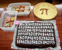 Dzień Liczby Pi 4 ciasta kl. 1B2 2. miejsce