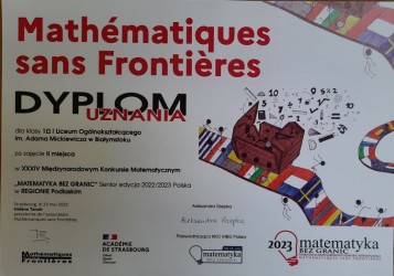 Dyplom II miejsce
