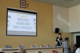 Zakończenie roku szkolnego 2022 2023 Pani dyrektor Ewa Mituła