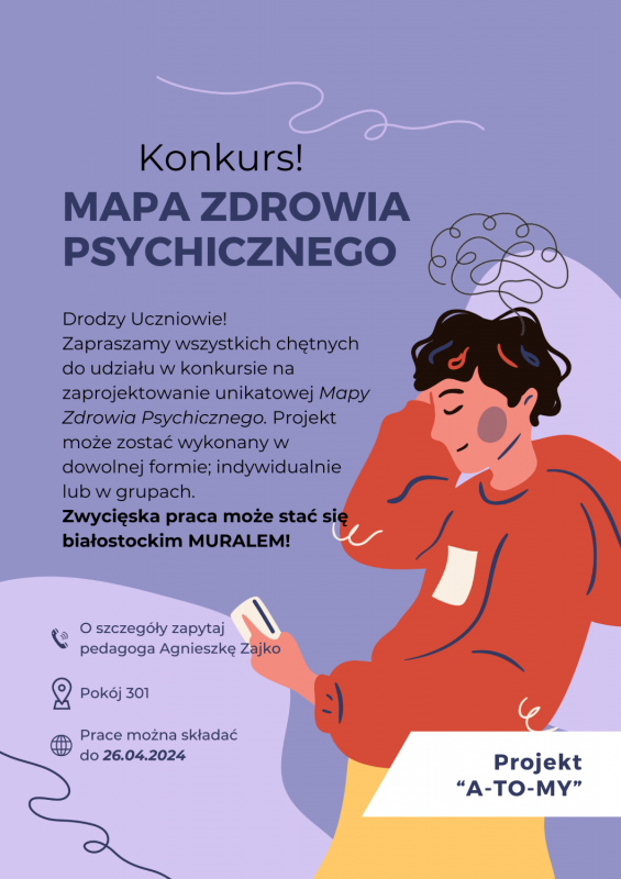 Plakat o zdrowiu psychicznym