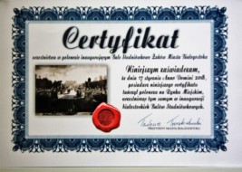 Studniówka miejska certyfikat